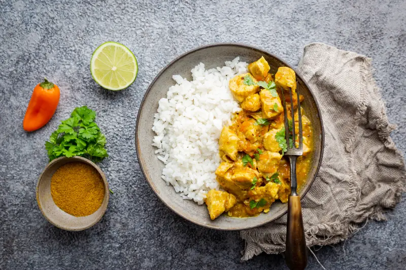 Coriander Chicken and Rice